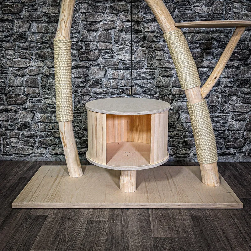 Naturkratzbaum 183 cm hoch Kratzbaum Natur Holz Design 2733 Katzenbaum