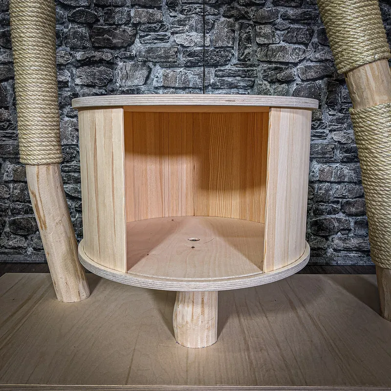 Naturkratzbaum 183 cm hoch Kratzbaum Natur Holz Design 2733 Katzenbaum