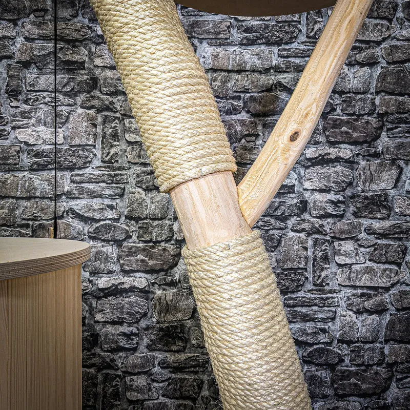 Naturkratzbaum 183 cm hoch Kratzbaum Natur Holz Design 2733 Katzenbaum