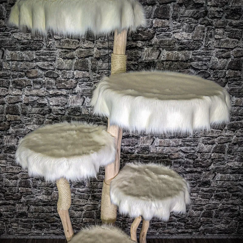 Naturkratzbaum 191 cm hoch Kratzbaum Natur Holz Design 2727 Katzenbaum