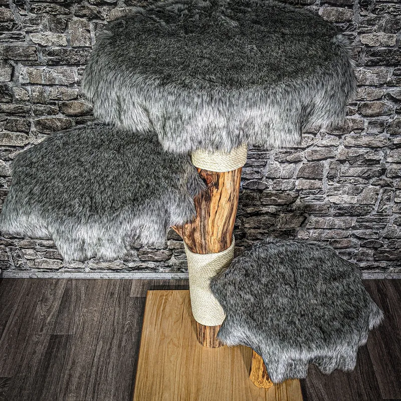 Naturkratzbaum 122 cm hoch Kratzbaum Natur Holz Design 2726 Katzenbaum