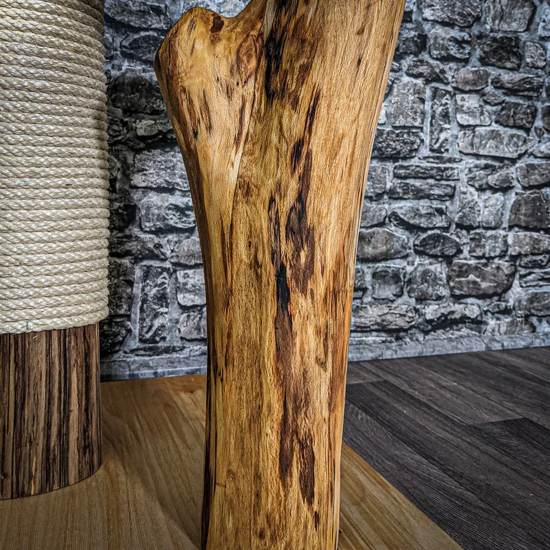 Naturkratzbaum 122 cm hoch Kratzbaum Natur Holz Design 2726 Katzenbaum