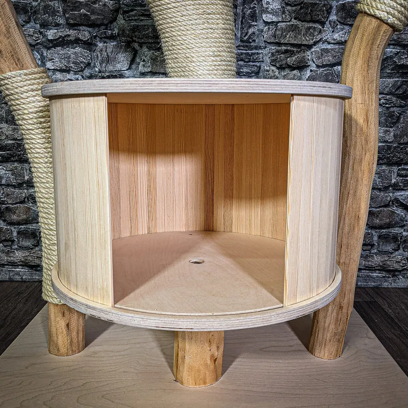 Naturkratzbaum 193 cm hoch Kratzbaum Natur Holz Design 2725 Katzenbaum