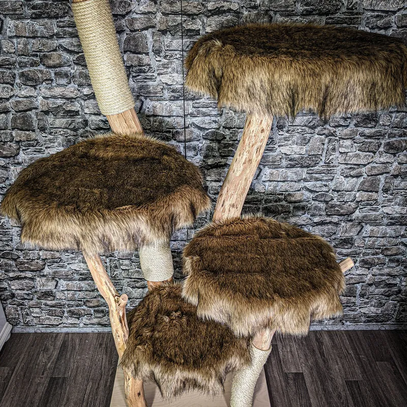 Naturkratzbaum 192 cm hoch Kratzbaum Natur Holz Design 2729 Katzenbaum