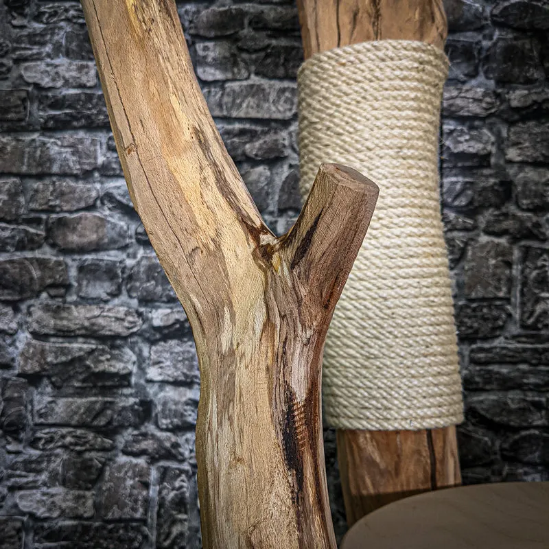 Naturkratzbaum 192 cm hoch Kratzbaum Natur Holz Design 2729 Katzenbaum