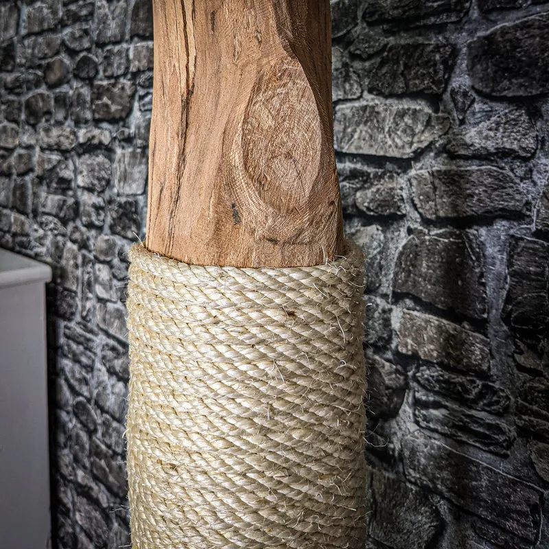 Naturkratzbaum 192 cm hoch Kratzbaum Natur Holz Design 2729 Katzenbaum