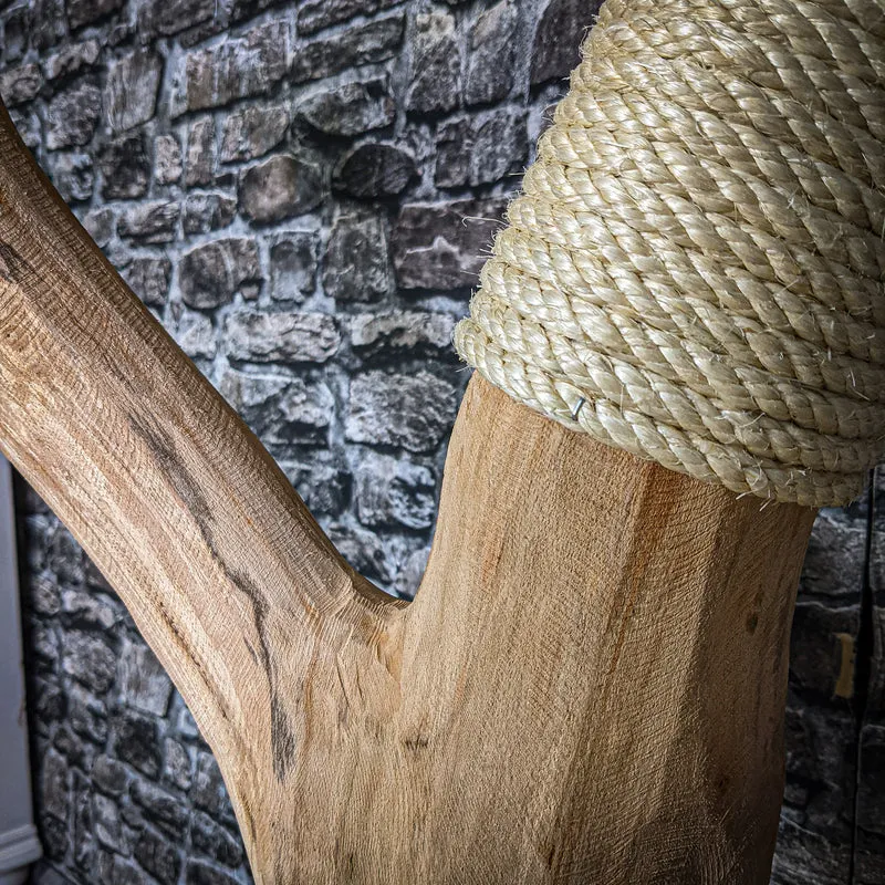 Naturkratzbaum 137 cm hoch Kratzbaum Natur Holz Design 2722 Katzenbaum