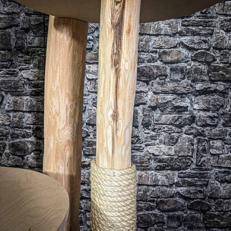 Naturkratzbaum 223 cm hoch Kratzbaum Natur Holz Design 2717 Katzenbaum