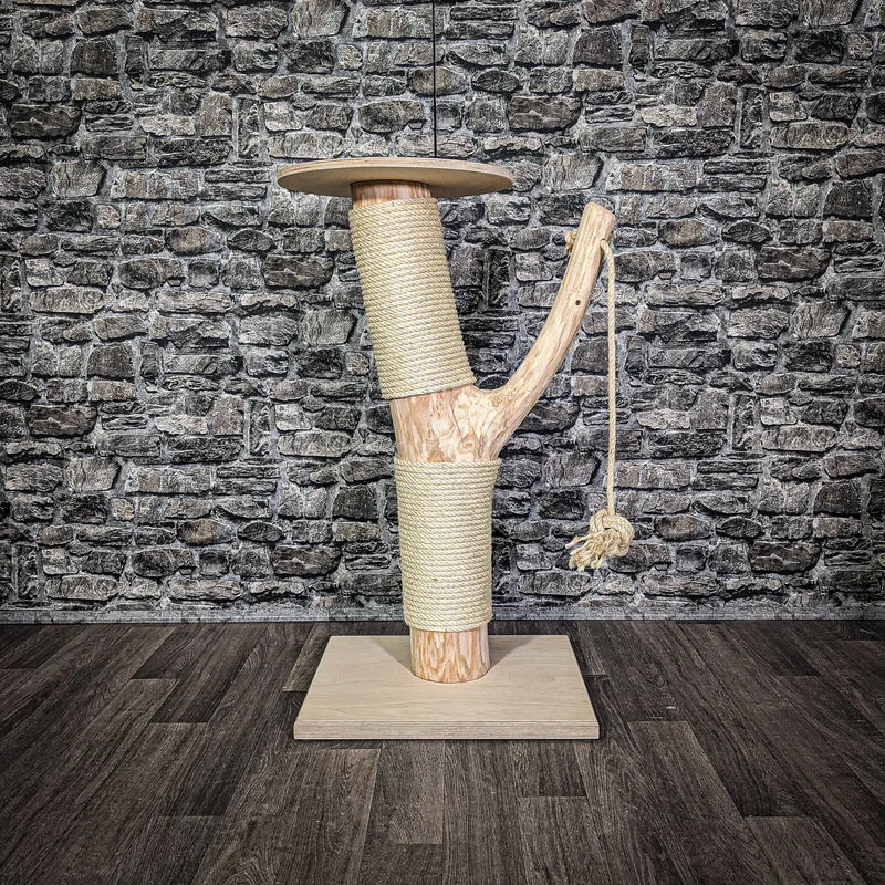 Katzenbett Liegemulde 92 cm hoch Natur Holz Design Kratzbaum 2712 Naturkratzbaum
