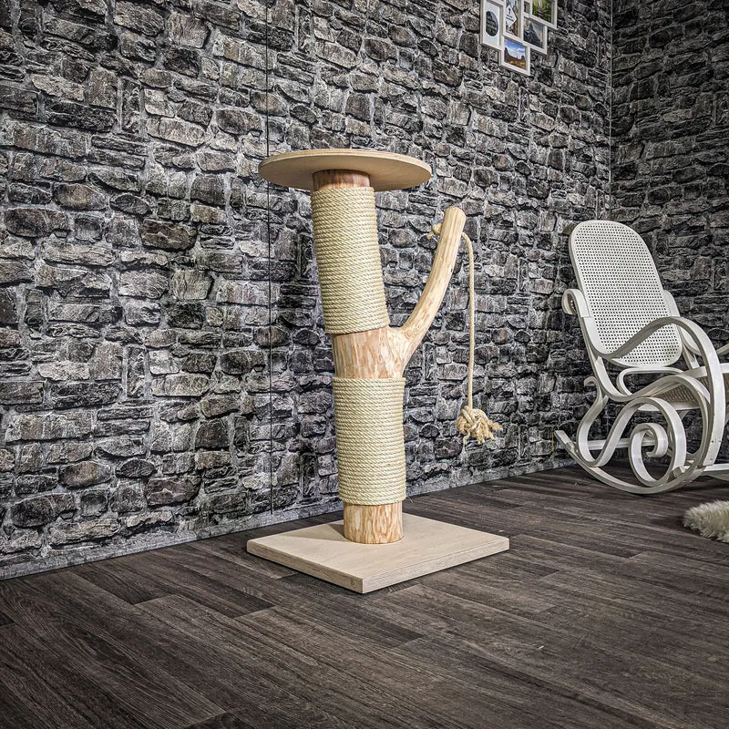 Katzenbett Liegemulde 92 cm hoch Natur Holz Design Kratzbaum 2712 Naturkratzbaum