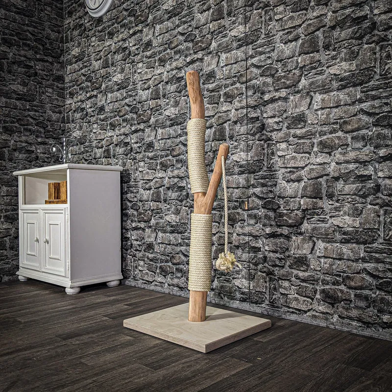 Kratzstamm 114 cm hoch Natur Holz Design Kratzbaum 2711 Naturkratzbaum