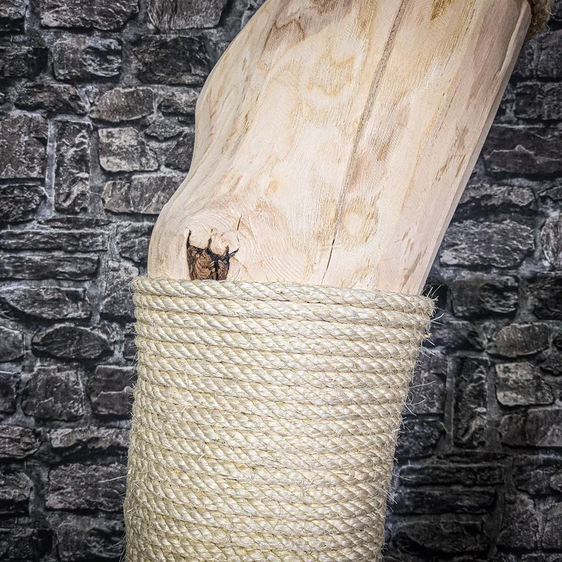 Naturkratzbaum 142 cm hoch Kratzbaum Natur Holz Design 2710 Katzenbaum