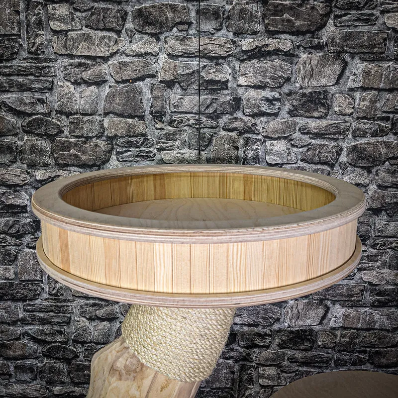 Naturkratzbaum 142 cm hoch Kratzbaum Natur Holz Design 2710 Katzenbaum