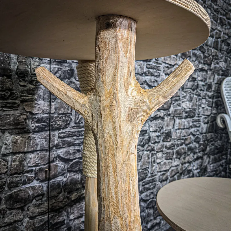 Naturkratzbaum 173 cm - ÄNDERUNGEN BEACHTEN - hoch Kratzbaum Natur Holz Design 2709 Katzenbaum