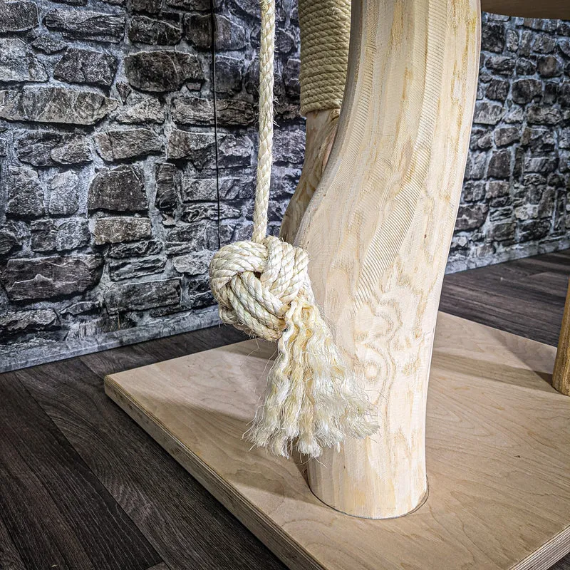Naturkratzbaum 175 cm hoch Kratzbaum Natur Holz Design 2699 Katzenbaum
