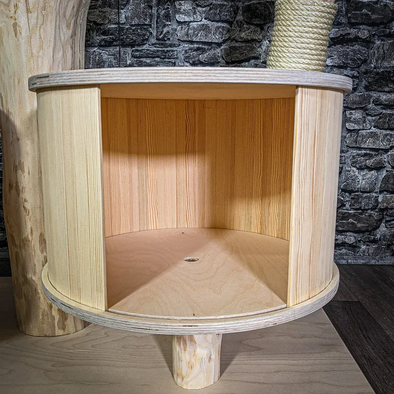Naturkratzbaum 212 cm hoch Kratzbaum Natur Holz Design 2697 Katzenbaum