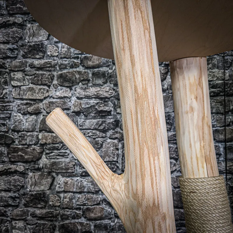 Naturkratzbaum 205 cm hoch Kratzbaum Natur Holz Design 2693 Katzenbaum