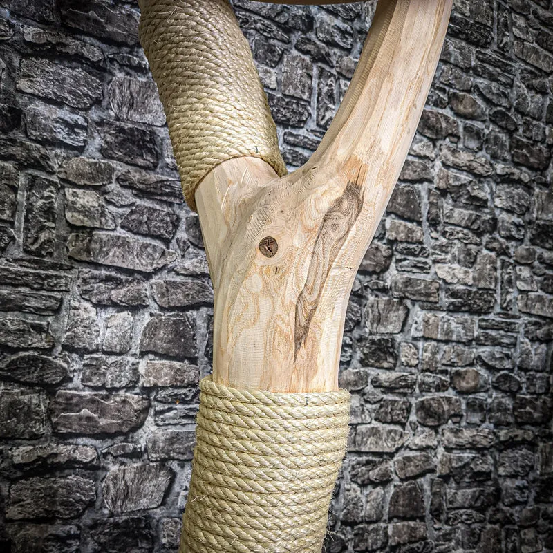 Naturkratzbaum 184 cm hoch Kratzbaum Natur Holz Design 2690 Katzenbaum