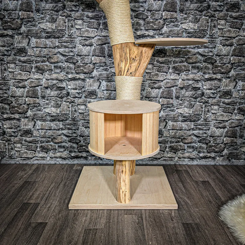 Naturkratzbaum 2372 Kratzbaum Natur Holz Design 165 cm hoch