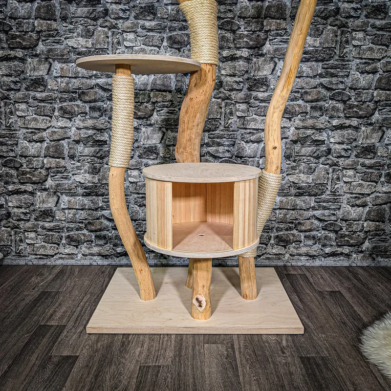 Naturkratzbaum 2367 Kratzbaum Natur Holz Design 195 cm hoch