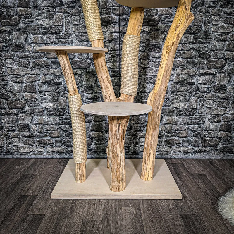 Naturkratzbaum 2366 Kratzbaum Natur Holz Design 173 cm hoch