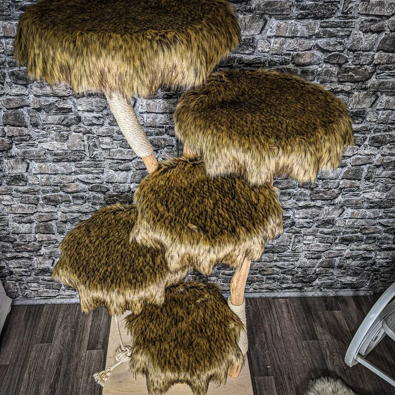 Naturkratzbaum 2350 Kratzbaum Natur Holz Design 205 cm hoch