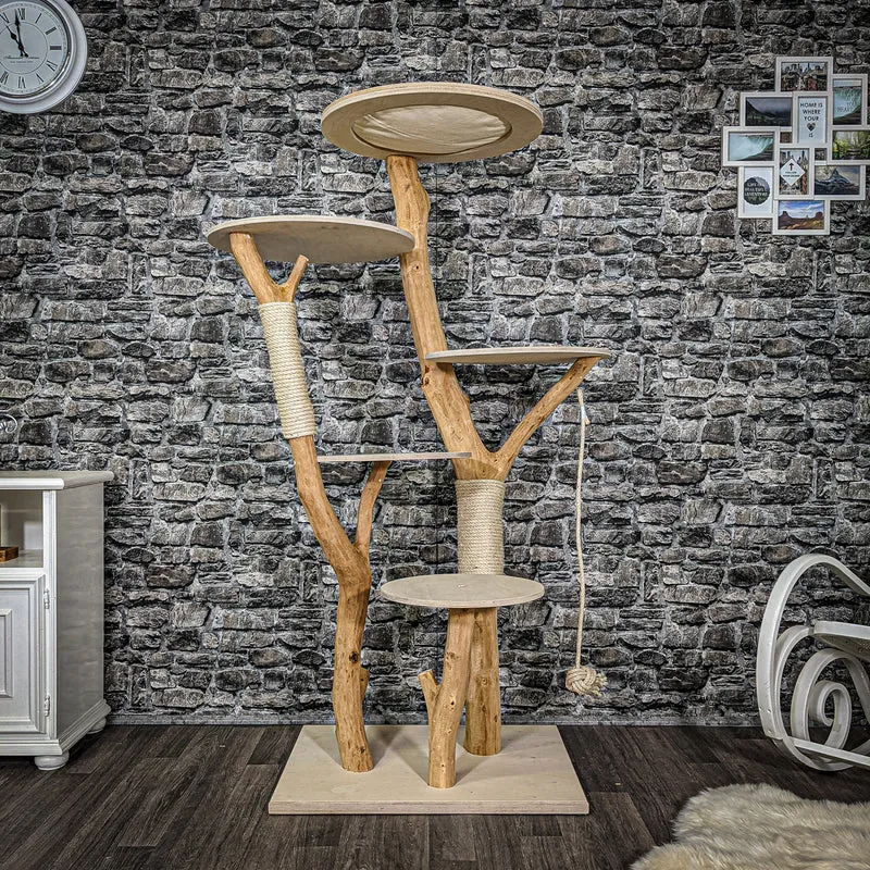Naturkratzbaum 2353 Kratzbaum Natur Holz Design 172 cm hoch