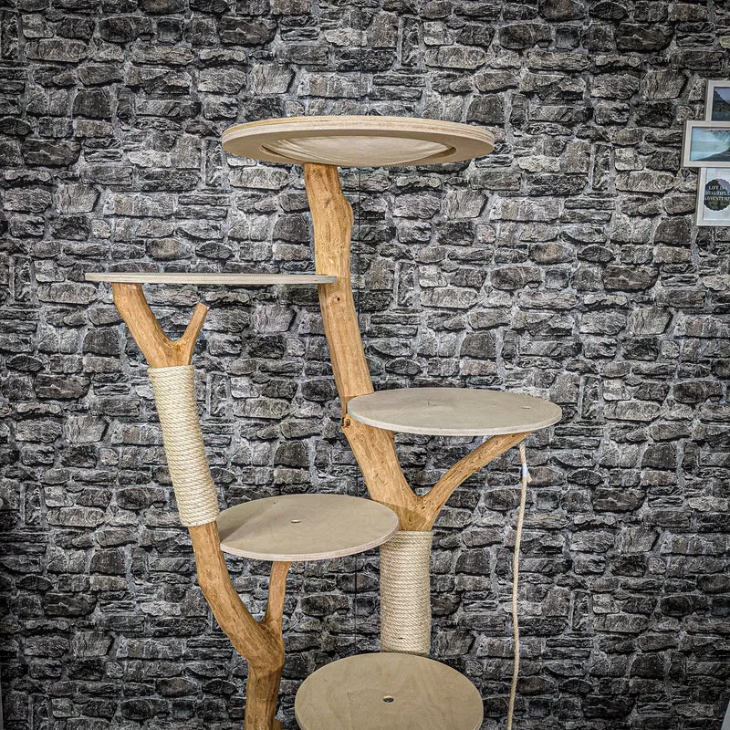 Naturkratzbaum 2353 Kratzbaum Natur Holz Design 172 cm hoch