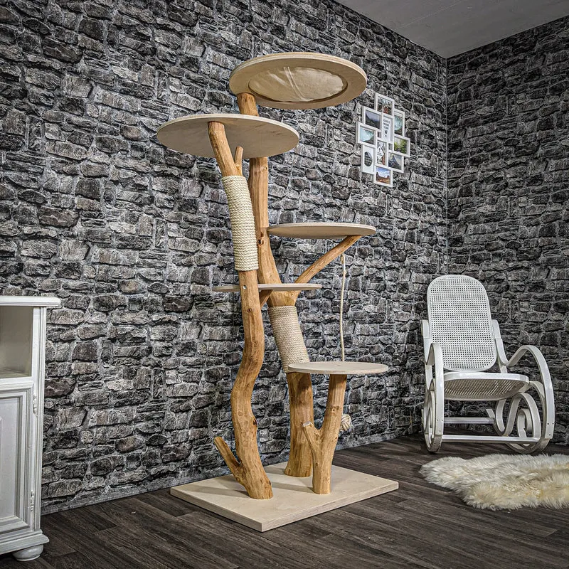 Naturkratzbaum 2353 Kratzbaum Natur Holz Design 172 cm hoch