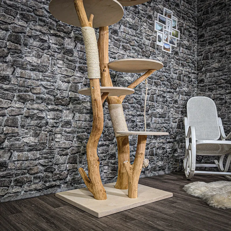 Naturkratzbaum 2353 Kratzbaum Natur Holz Design 172 cm hoch