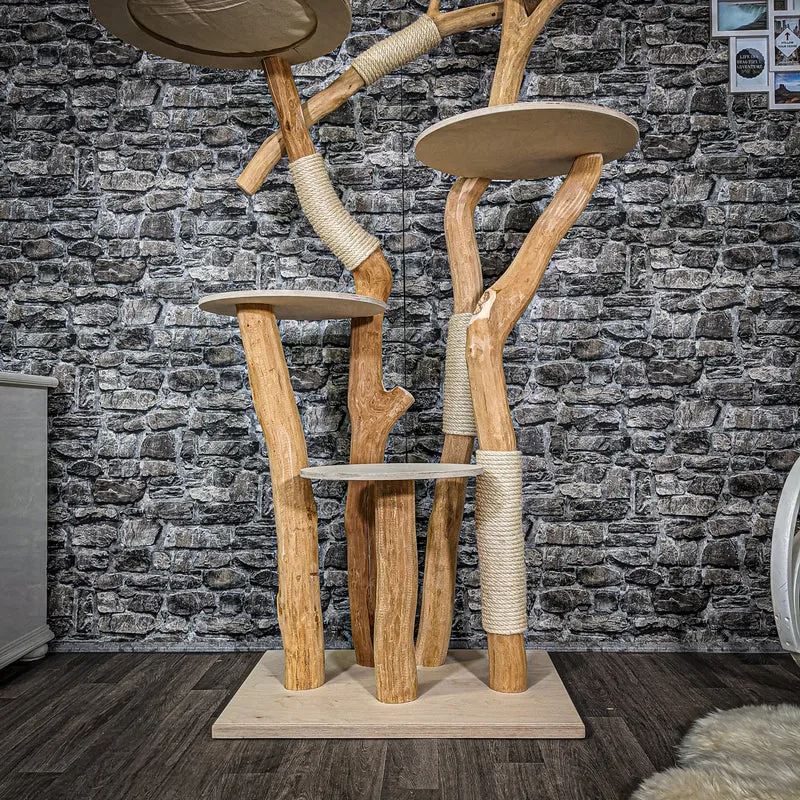 Naturkratzbaum 2354 Kratzbaum Natur Holz Design 195 cm hoch