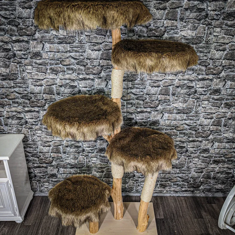 Naturkratzbaum 2355 Kratzbaum Natur Holz Design 195 cm hoch