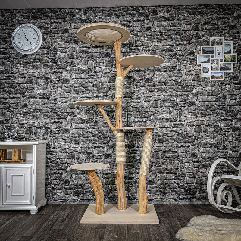 Naturkratzbaum 2355 Kratzbaum Natur Holz Design 195 cm hoch