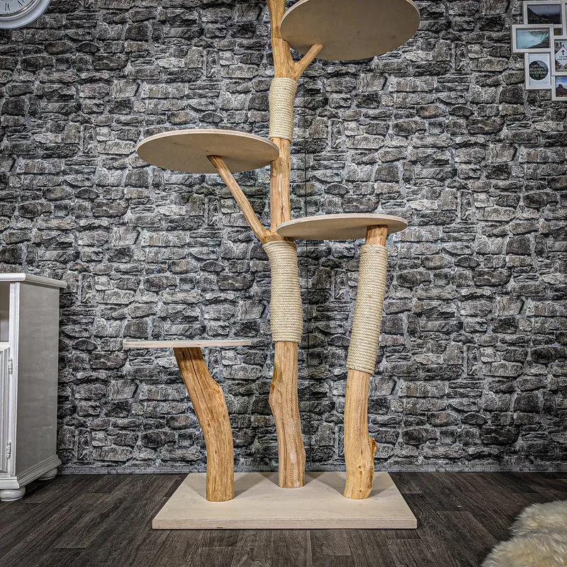 Naturkratzbaum 2355 Kratzbaum Natur Holz Design 195 cm hoch