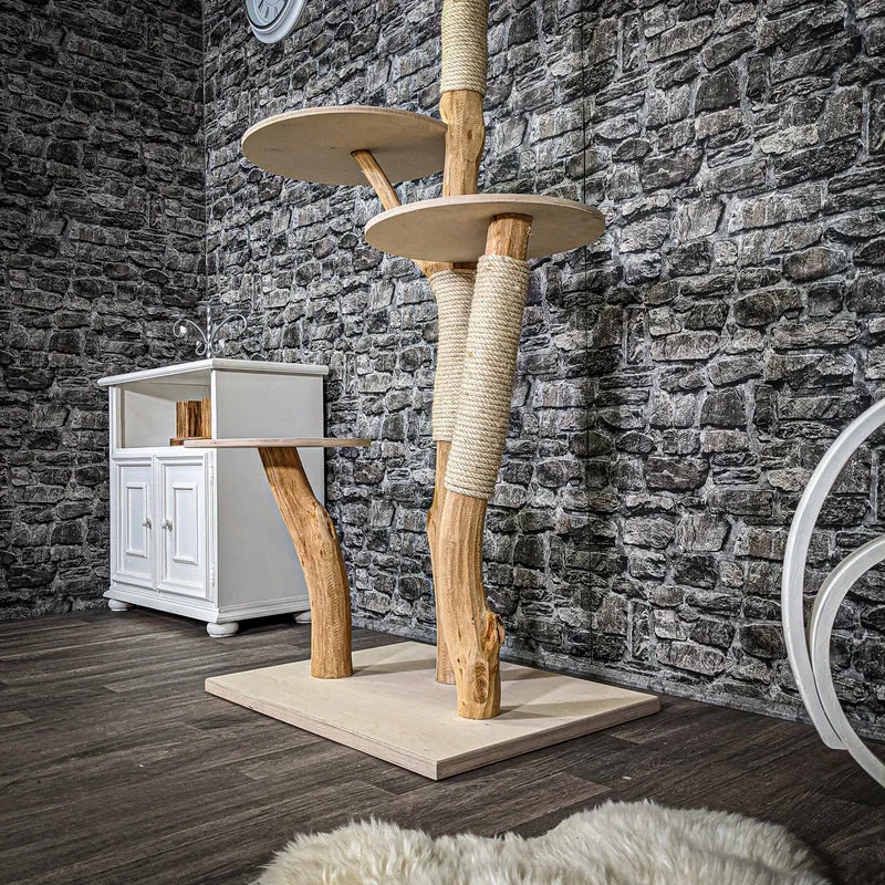 Naturkratzbaum 2355 Kratzbaum Natur Holz Design 195 cm hoch