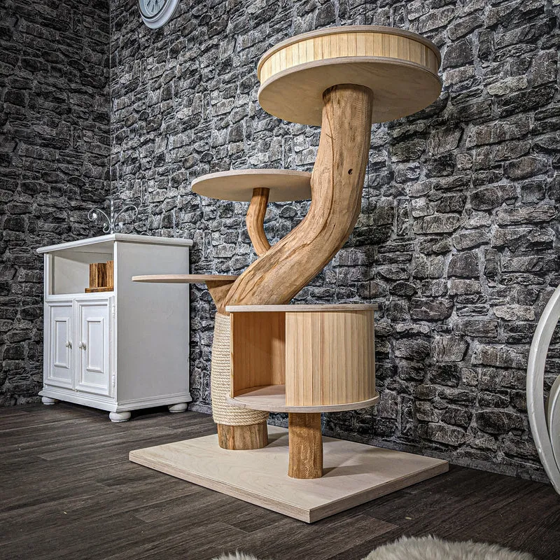 Naturkratzbaum 2356 Kratzbaum Natur Holz Design 113 cm hoch