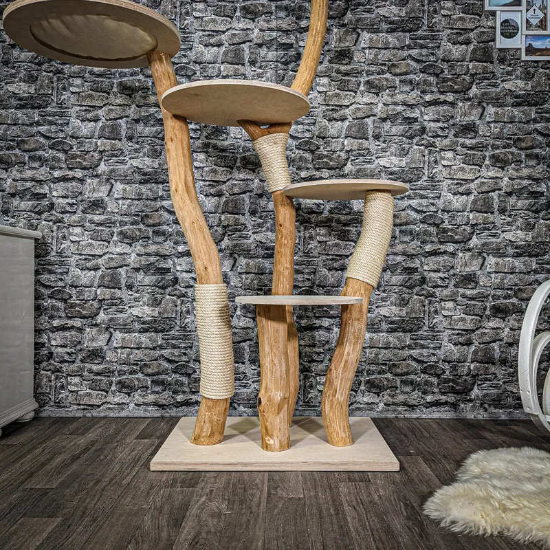 Naturkratzbaum 2357 Kratzbaum Natur Holz Design 180 cm hoch