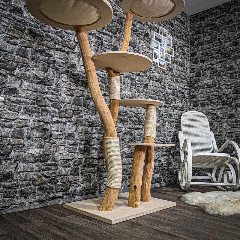 Naturkratzbaum 2357 Kratzbaum Natur Holz Design 180 cm hoch