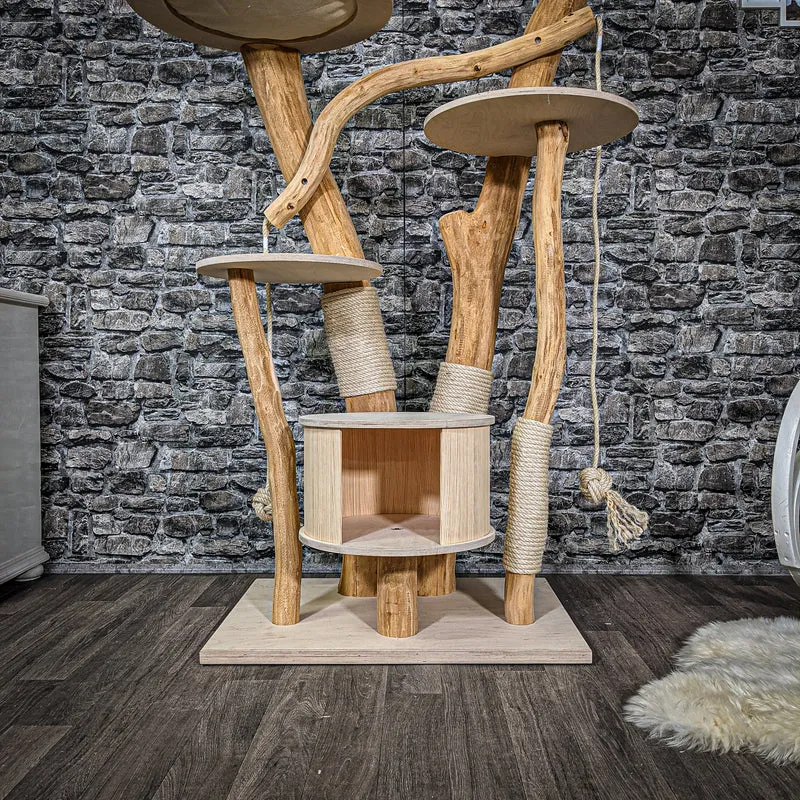 Naturkratzbaum 2358 Kratzbaum Natur Holz Design 160 cm hoch
