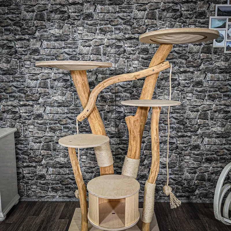 Naturkratzbaum 2358 Kratzbaum Natur Holz Design 160 cm hoch