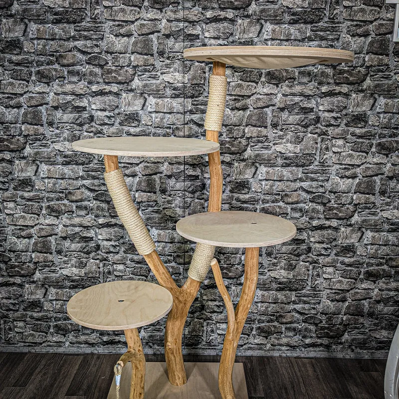 Naturkratzbaum 2362 Kratzbaum Natur Holz Design 150 cm hoch