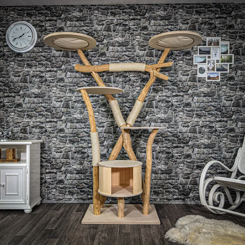 Naturkratzbaum 2365 Kratzbaum Natur Holz Design 190 cm hoch