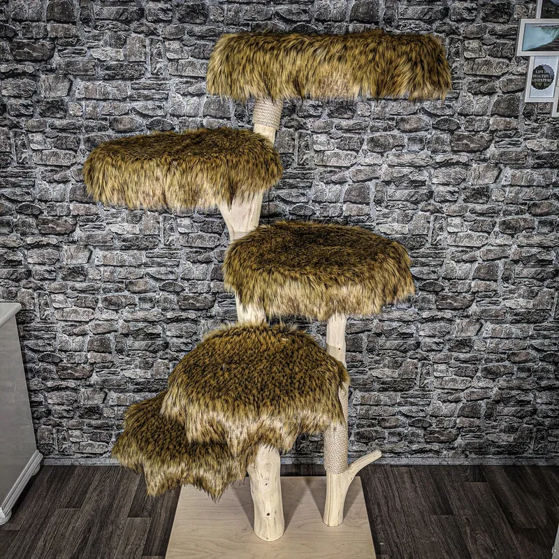 Naturkratzbaum 2326 Kratzbaum Natur Holz Design 173 cm hoch Katzenbaum
