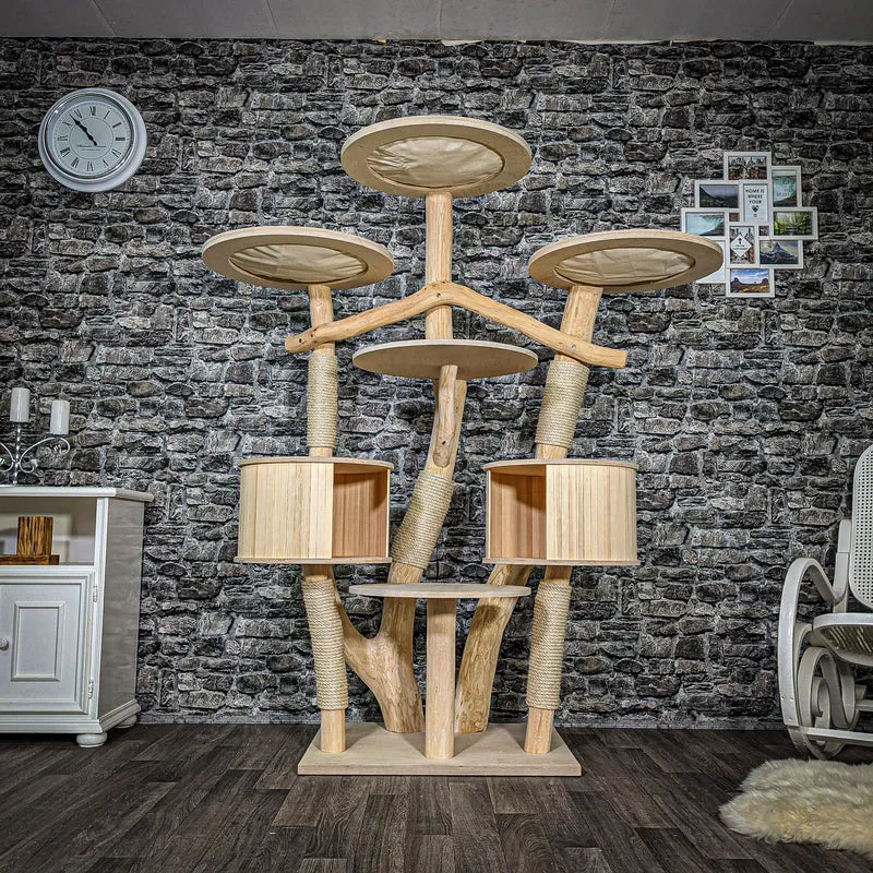 Naturkratzbaum 2563 Kratzbaum Natur Holz Design 180 cm hoch