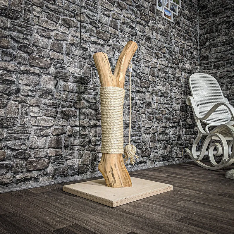 Kratzstamm 2562 Natur Holz Design Kratzbaum 100 cm hoch Naturkratzbaum