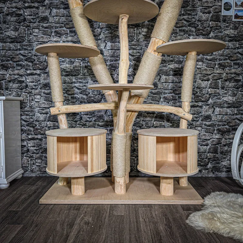 Naturkratzbaum 2557 Kratzbaum Natur Holz Design 225 cm hoch