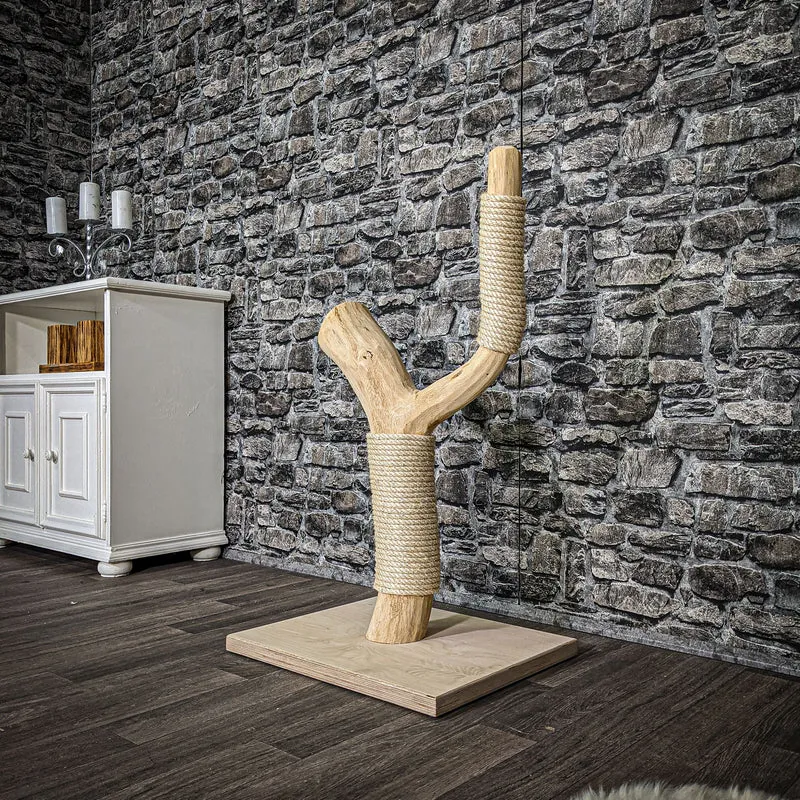Kratzstamm 2551 Natur Holz Design Kratzbaum 90 cm hoch Naturkratzbaum