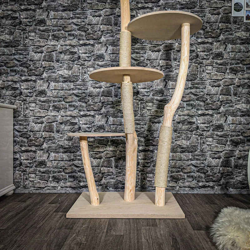 Naturkratzbaum 2541 Kratzbaum Natur Holz Design 169 cm hoch
