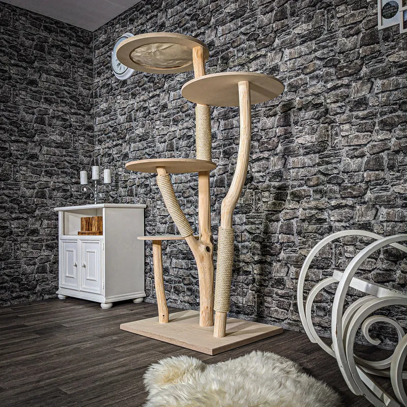 Naturkratzbaum 2541 Kratzbaum Natur Holz Design 169 cm hoch