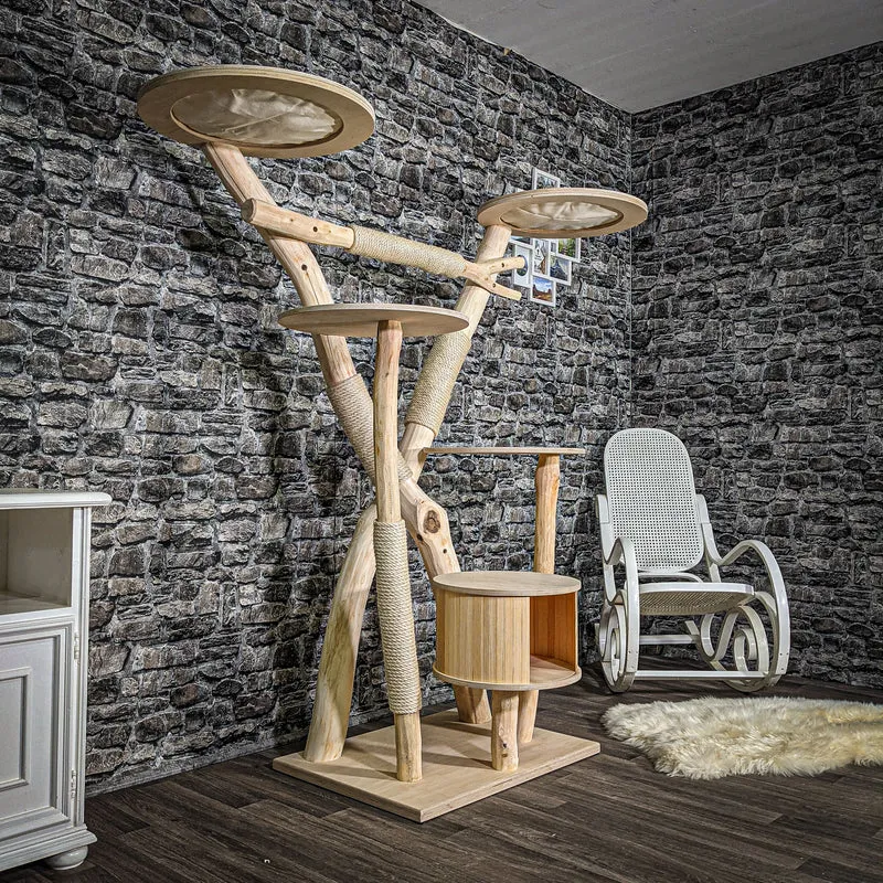 Naturkratzbaum 2540 Kratzbaum Natur Holz Design 172 cm hoch